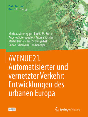 cover image of AVENUE21. Automatisierter und vernetzter Verkehr